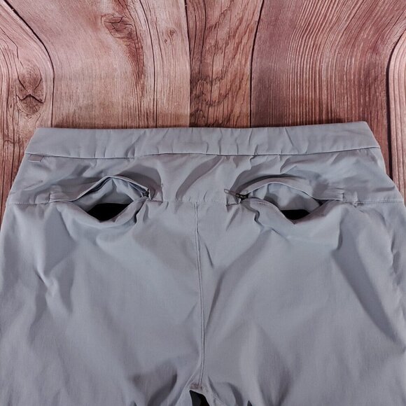 Lululemon Mens Size 38X29 Relaxed Fit Belted Stretch Pant Chino Rhino Grey - Picture 8 of 13